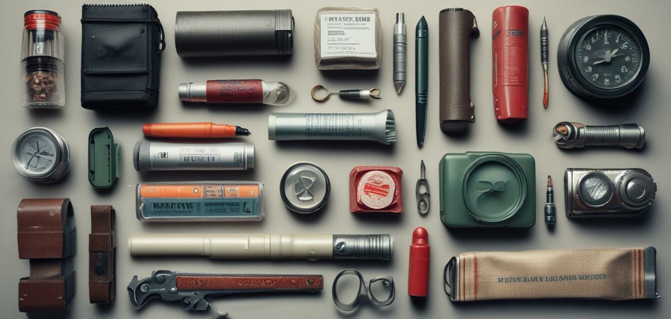 Urban survival kit items